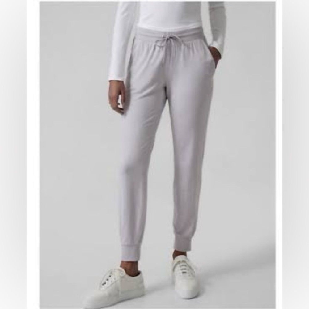 Athleta Uptempo Light Gray Joggers